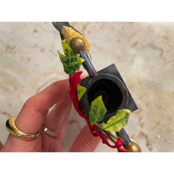 VTG Frosty Feathered Friends Illuminated Bird Christmas Ornament - Picture 6 of 7